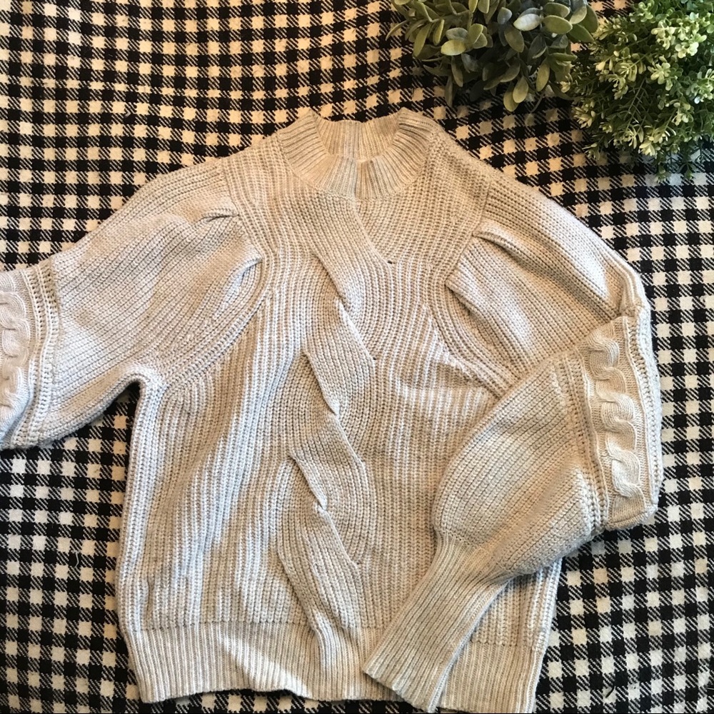 Unique Urban Outfitters Cream Knit Sweater